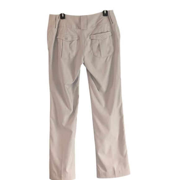 Adidas Climalite Women's Golf Pants Gray Slim Athletic Tech Pants EUC Size 8 - Picture 3 of 4